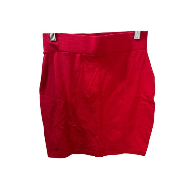 Paperdoll‎ Womens Red Mini Skirt Size M Comfortable Stretchy Fabric - Picture 3 of 6
